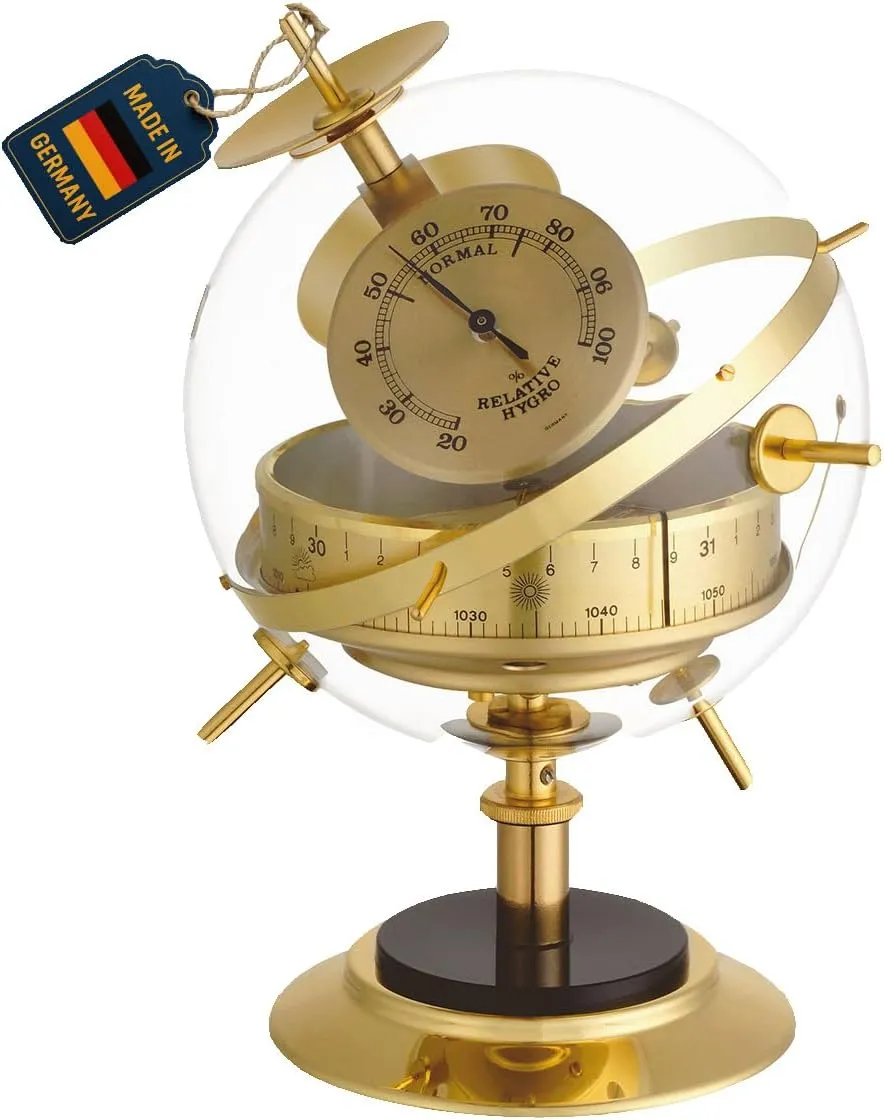 Termómetro-higrómetro-barómetro SPUTNIK de TFA - DORADO